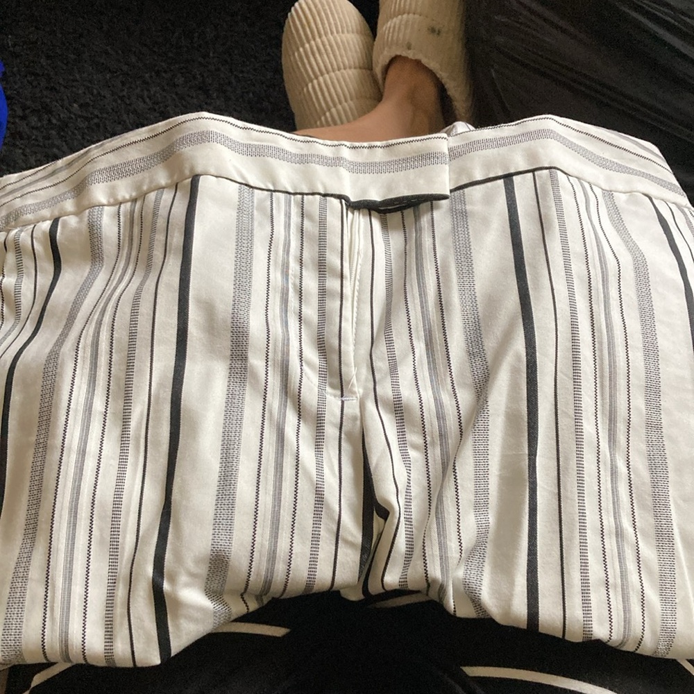 Worthington black and white striped dress pants NWT size 10-12 work pants - Picture 2 of 4